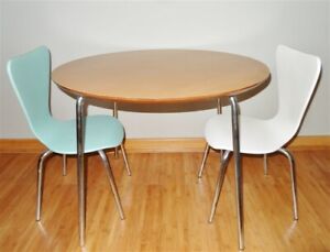 Child's Table & 2 Danish Modern Chairs * Room & Board