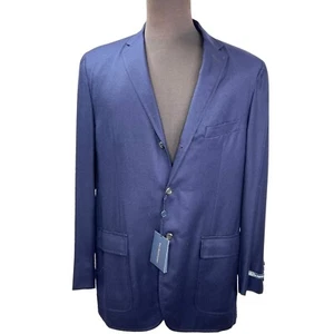 Polo Ralph Lauren Blue Blazer Congressman Virgin Wool Luxury Mens RN 41381 44L - Picture 1 of 12