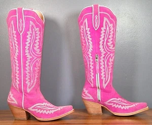 Wmns ARIAT Casanova X Haute Pink Suede Western Fashion Cowgirl Boot 7.5 B - Picture 1 of 8