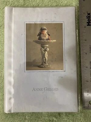 Anne Geddes Photo Album Baby 24 pictures Book Blue Owl In Bird Bath - Image 1 of 4