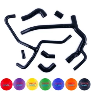 For 1999-2004 Land Rover Discovery 2 TD5 models Silicone Radiator Hose Black Kit - Picture 1 of 12