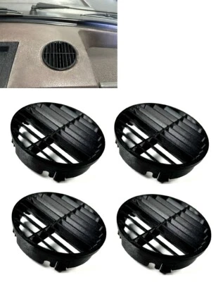 LAND ROVER RANGE ROVER CLASSIC 1970-1994 HARD DASH DEMISTER VENT GLOSS BLACK SET - Image 1 of 4
