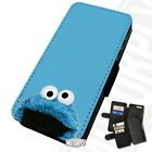 Printed Faux Leather Flip Phone Case For Huawei - Cookie-Monster