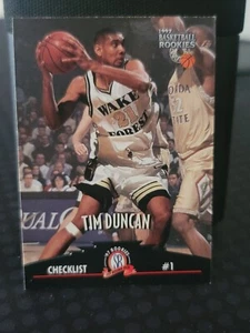 1997 Tim Duncan Scoreboard Basketball Rookies Card # 61 - Picture 1 of 2