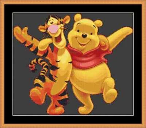 Winnie Puuh und Tigger Kreuzstich-Set - Bild 1 von 2