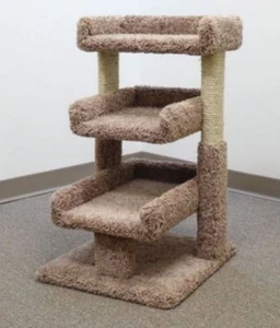 TRIPLE CAT PERCH-33" TALL - *FREE SHIPPING IN THE UNITED STATES* - Picture 1 of 12