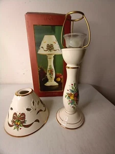 Lenox Holiday Tarton Candlestick Lamp Christmas Center Piece New Open Box - Picture 1 of 6