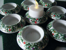 8 x Arzberg Teelichthalter Kerzenhalter Weihnacht Advents Kranz Porzellan