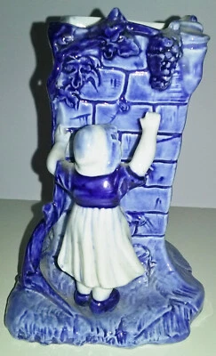 BEAU VASE  FIGURINE ... EN FAÏENCE DE DELFT - Photo 1/4