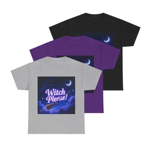 Witch Please Halloween Tee Unisex Funny Graphic Shirt Spooky Fall Costume Top - Picture 1 of 36
