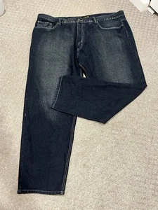 Jeans Station 46x30 Relaxed Fit Straight Leg High Rise Zip Fly DK Blau Herren - Bild 1 von 9