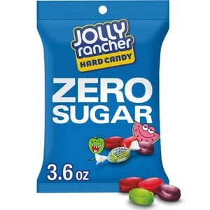 JOLLY RANCHER Sugar Free Assorted Fruit Flavored Hard Candy 3.6 Ounce Bag - Picture 1 of 7
