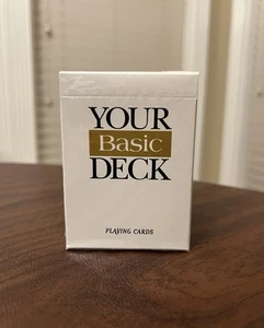 Vintage Basic Cigarettes Your Basic Deck of Playing Cards Poker Size Sealed - Bild 1 von 9