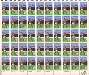 Estampilla de Estados Unidos - Juegos Olímpicos de 1979 Decatlón - Hoja de 50 estampillas - #1790 - Imagen 1 de 1
