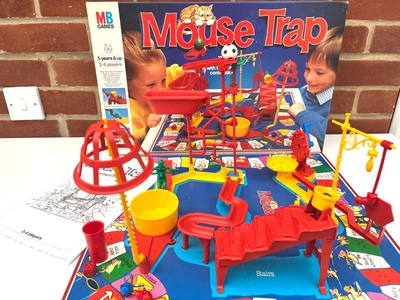 Vintage Mouse Trap Board Game MB Games 1986 Big Box Version Complete See video - Image 1 of 4