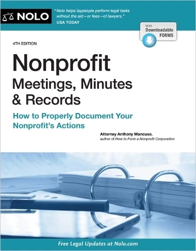 Anthony Mancuso Nonprofit Meetings, Minutes & Records (Paperback) - Image 1 of 1