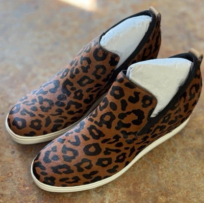 DR SCHOLLS 女士围巾懒人鞋 Calf 发型黑色棕色 11 码全新带盒 — 第 1/4 张图片