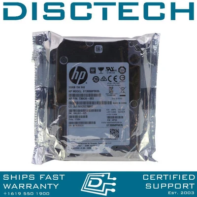 HPE 736434-003 / Seagate ST300MP0035 / 1MG201-025 300GB 2.5" 15K 512e SAS HDD - Image 1 of 4