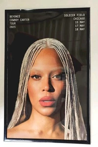 Beyonce Cowboy Carter 2025 Chicago Framed Concert Poster - Picture 1 of 2