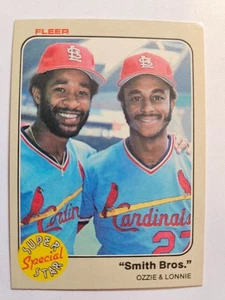1983 FLEER SMITH BROS OZZIE SMITH/LONNIE SMITH #636 NM - Picture 1 of 1