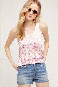 Camiseta sin mangas Anthropologie Akemi + Kin Caicos talla XL multicolor geométrica nueva etiqueta $58 - Imagen 1 de 4