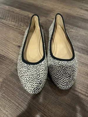 Zapatos planos de ballet MADEWELL 11 The Reid pelo de becerro manchado cuero leopardo redondo Foto 1 de 4