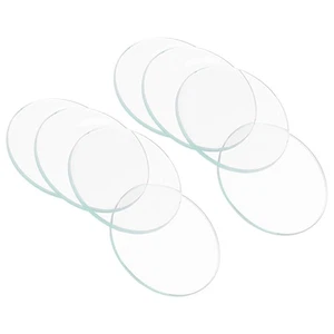 8pcs Watch Glass Crystal Lens 17.5mm Single Dome Circle Lens for Watchmaker - Imagen 1 de 6
