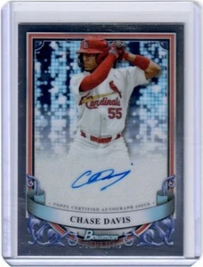 Tarjeta automática Bowman Sterling Chase Davis 2024 Cardenales de San Luis - Imagen 1 de 2