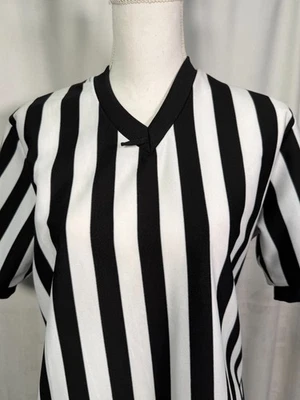 Camisa de árbitro McDavid InteraWear de colección M rayas blancas y negras para hombre hecha en EE. UU. Foto 1 de 4