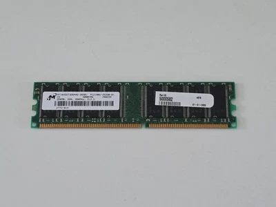 Micron 256MB DDR-266MHz PC-2100 Non-ECC Unbuffered UDIMM CL2.5 2Rx8 2.5V 184-Pin - Image 1 of 2