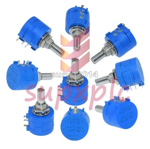 10K Ohm 3590S-2-103L Rotary Wirewound Precision Potentiometer Pot 10 Windungen - Bild 1 von 4
