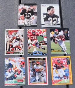 8 tarjetas coleccionables de fútbol americano de Marcus Allen - Imagen 1 de 18