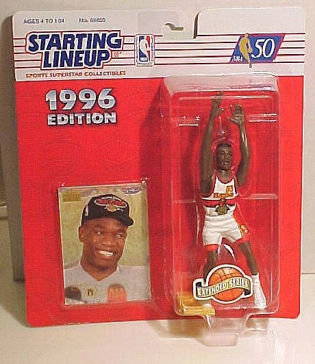 Kenner Starting Lineup Sports Collectible 1996 Hawks Dikembe Mutombo T2854