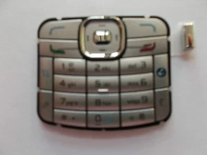 Clavier Adapté Pour Cellulaire Nokia Modèle N70, Couleur Silver, Nouveau - Bild 1 von 1