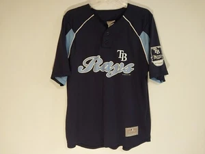 Evan Longoria Tampa Bay Rays Jersey MLB Genuine Merchandise Navy Blue Large - Picture 1 of 8