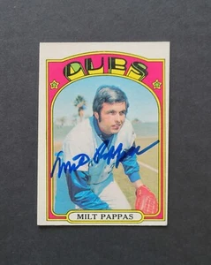 Milt Pappas signed Chicago Cubs 1972 Opee-Chee baseball card - rare! - Picture 1 of 2