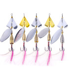 5Pcs/Pack Fishing Spinner Spoon Bait 9.4Cm/10G Metal Crankbait Lures Bass Tackle
