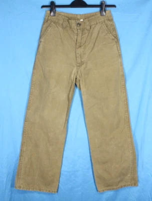 Винтажный холст назад тяжелый водоотталкивающий холст брюки охоты работает коготь-42, W-27" - Изображение 1 из 4