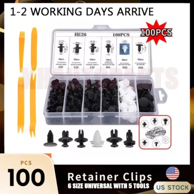 Juego de caja para Dodge Car 100X parachoques guardabarros forro tipo empuje pinzas de retención sujetador Foto 1 de 4