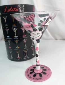 Bachelorette Party Lolita Martini Glass "Last Night Out" New Open Box Never Used - Picture 1 of 7