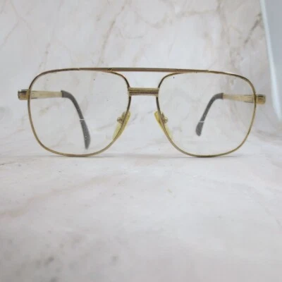 Marco de gafas Flexon 38283-20KGP para hombre dorado pulido borde completo cuadrado 58-16 Foto 1 de 4