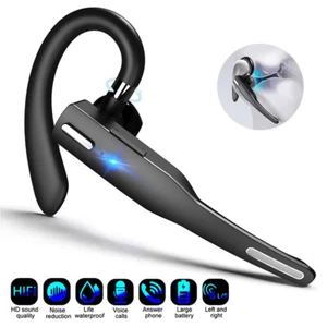 Bluetooth 5.0 Earpiece Wireless Headset Noise Cancelling Earbuds for Cellphones - Picture 1 of 13