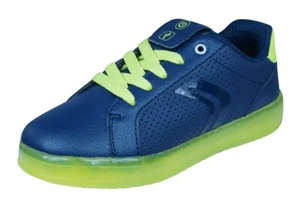 Geox Boys Trainers / Shoes - Navy and Lime Model - Kommodor UK Size 13 (EU 32) - Picture 1 of 6