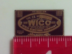 1/2 scale Wico EK  Nameplate for Hit and Miss Model Engine name tag - Picture 1 of 1