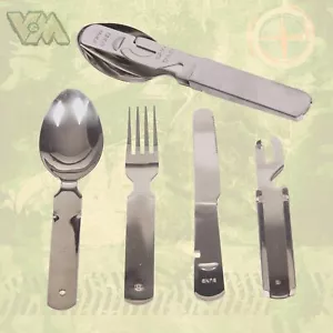 ORIGINAL BW 4TL ESSBESTECK BESTECK LÖFFEL GABEL MESSER OUTDOOR CAMPING WANDERUNG - Bild 1 von 1