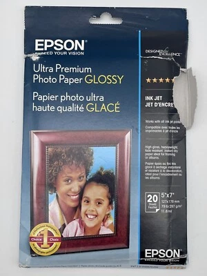 Epson Ultra Premium Photo Paper - GLOSSY - 5 x 7 - 20 sheets - Image 1 of 3