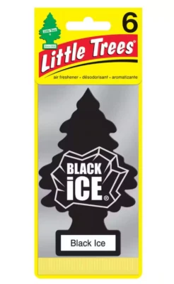 Little Trees U6P-60155 Black Ice Hanging Paper Tree Car Air Freshener - 6pack - Image 1 of 4