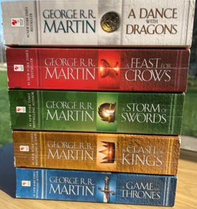 George R.R. Martin LOT Song of Ice & Fire books 1-5 (Bantam Books 2011-2013) - Picture 1 of 22