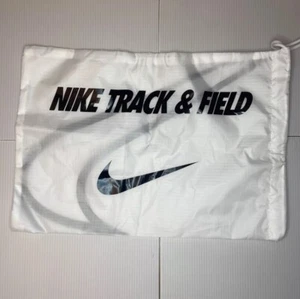 Nike Atletismo Unisex Blanco Cordón Zapato Gimnasio Bolso Blanco 11.5"x 16.5" Nuevo - Imagen 1 de 2