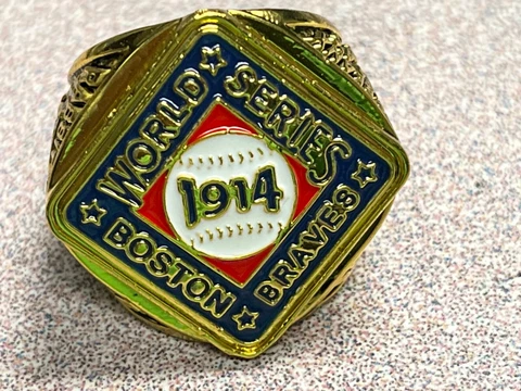RABBIT MARANVILLE 1914 COMMEMORATIVE CHAMPIONSHIP RING BOSTON BRAVES SIZE 11 Cover
